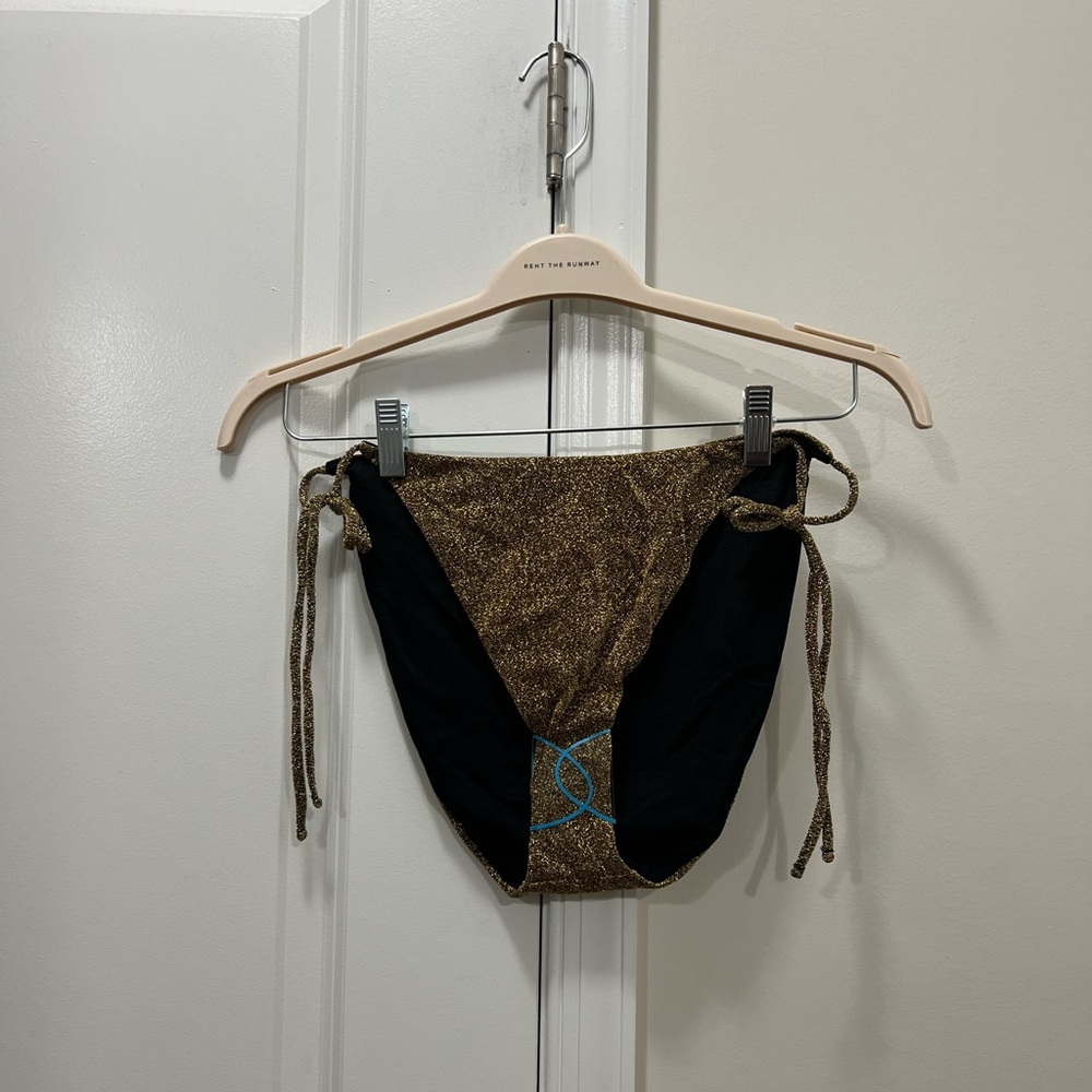 NEW Asos Design Gold Tie Bikini Bottoms Size 14 US